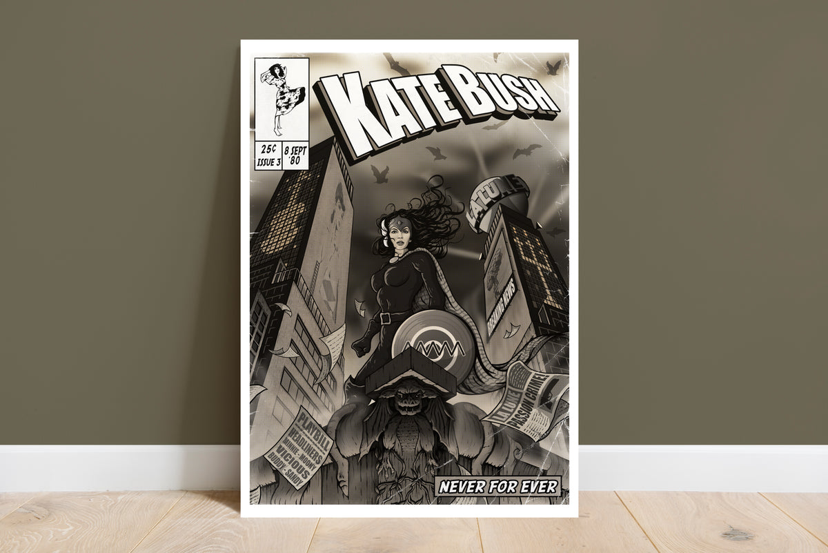 Kate Bush Album Collection - 11 Comic Cover Art Prints