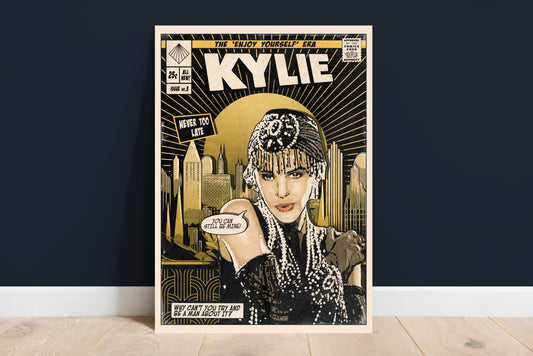 Kylie Minogue Print - Never Too Late Comic Cover Art