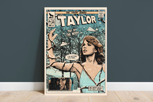 Taylor Swift Print - Out Of The Woods Comic Cover Art