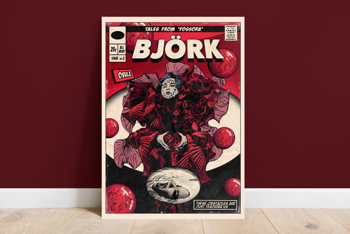 Björk Print - Ovule Comic Cover Art