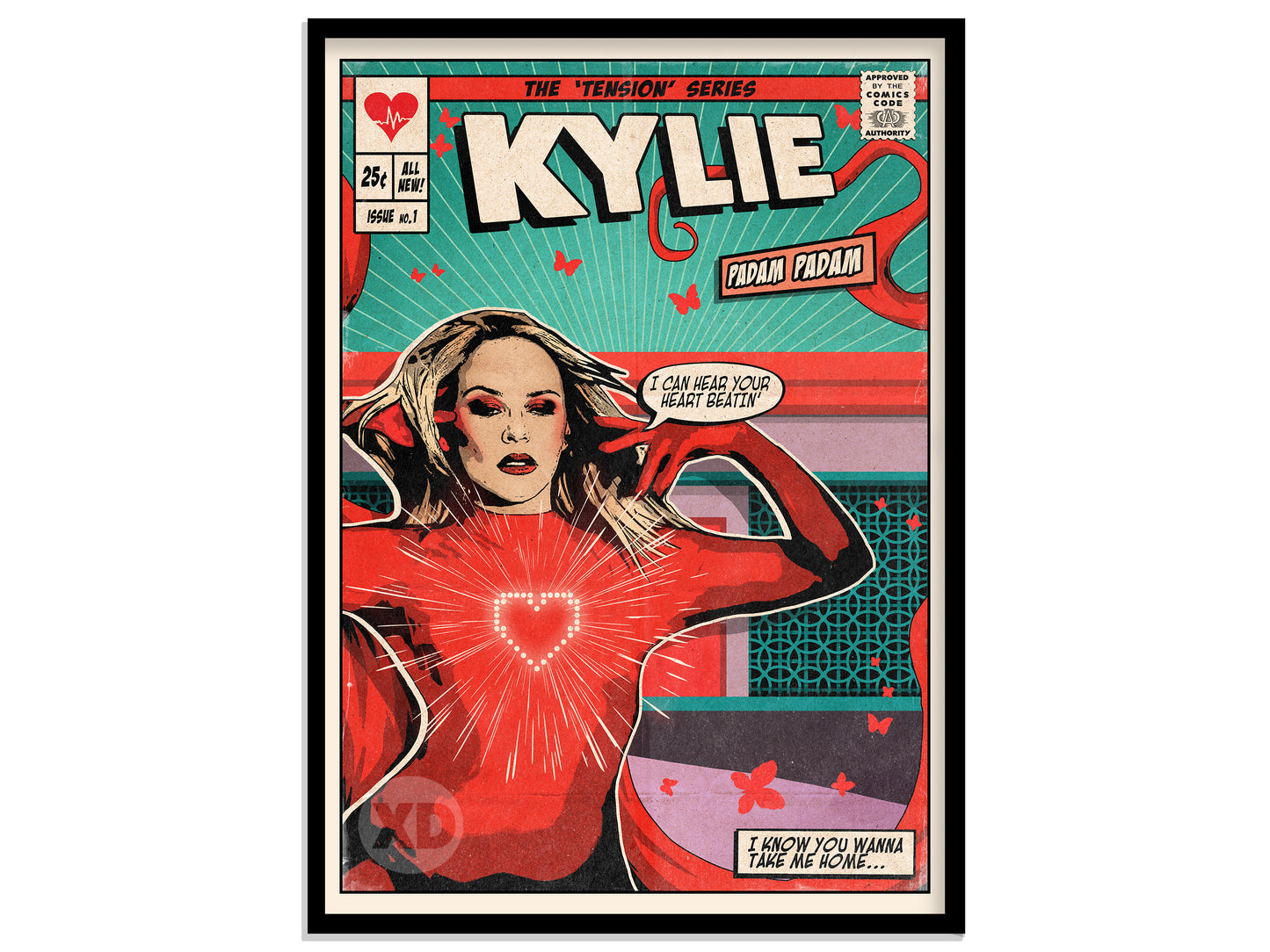 Kylie Minogue Print - Padam Padam Comic Cover Art