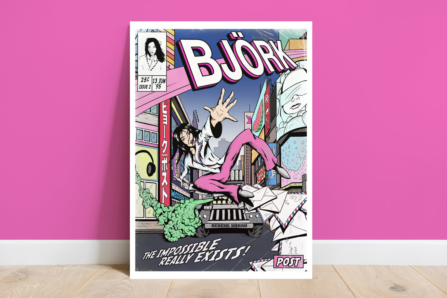 Björk Print - Post Comic Cover Art