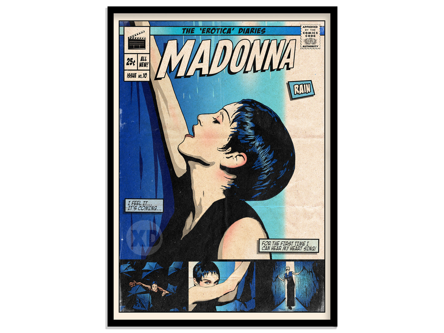 Madonna Print - Rain Comic Cover Art