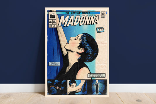 Madonna Print - Rain Comic Cover Art