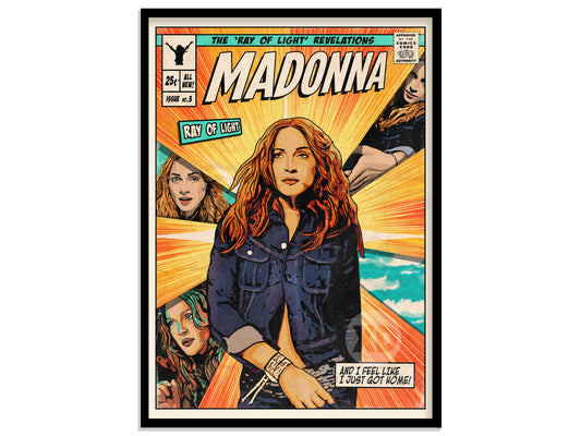 Madonna Print - Ray Of Light Single Comic Cover Art