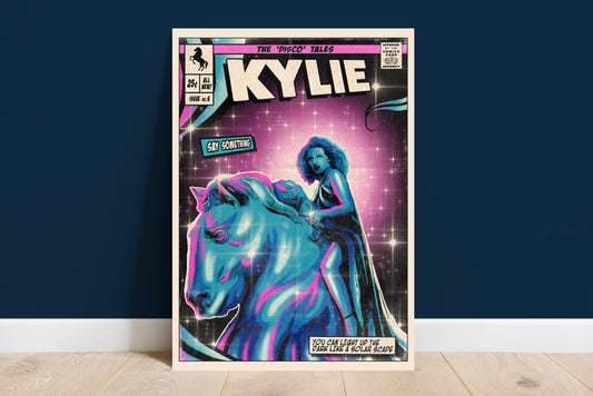 Kylie Minogue Print - Say Something Comic Cover Art