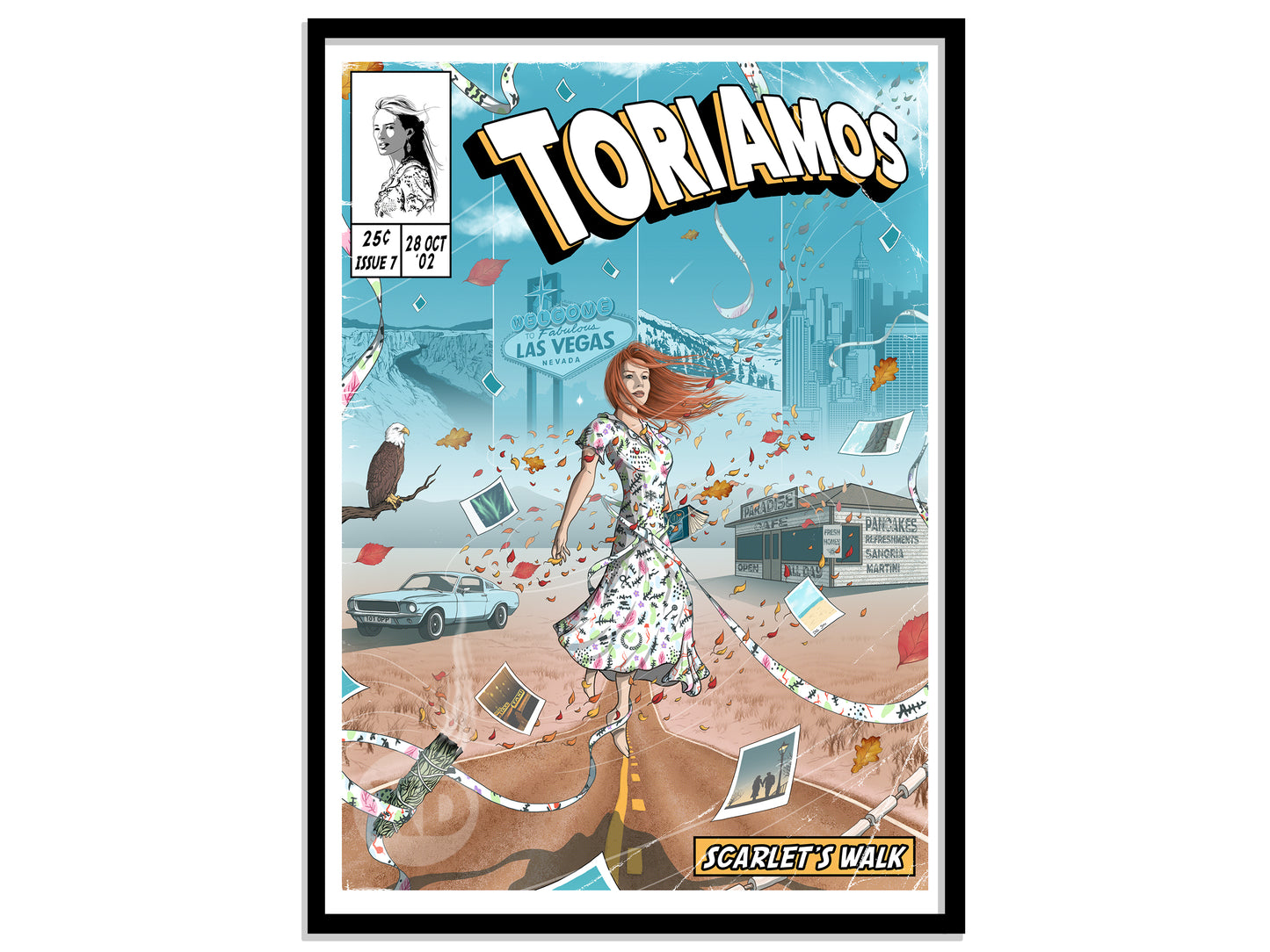 Tori Amos Print - Scarlet's Walk Comic Cover Art