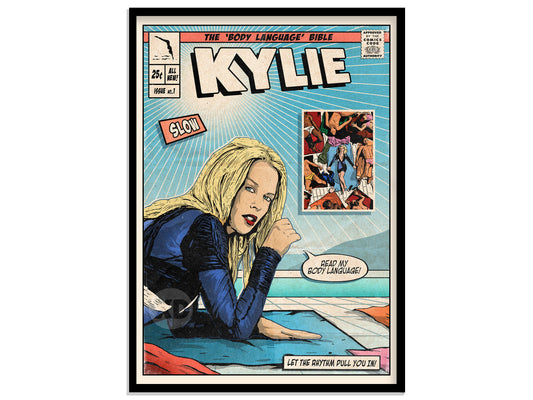 Kylie Minogue Print - Slow Comic Cover Art