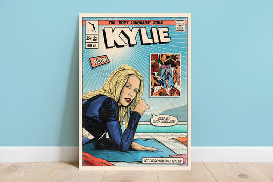 Kylie Minogue Print - Slow Comic Cover Art