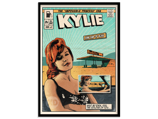 Kylie Minogue Print - Some Kind Of Bliss Comic Cover Art