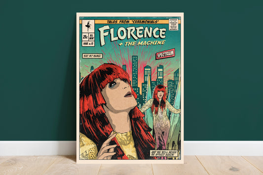 Florence + The Machine Print - Spectrum Comic Cover Art