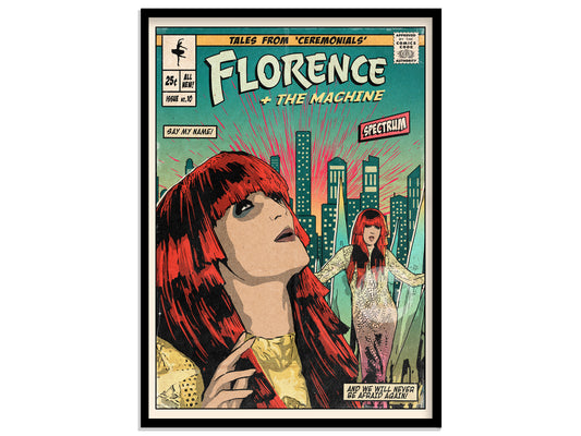 Florence + The Machine Print - Spectrum Comic Cover Art