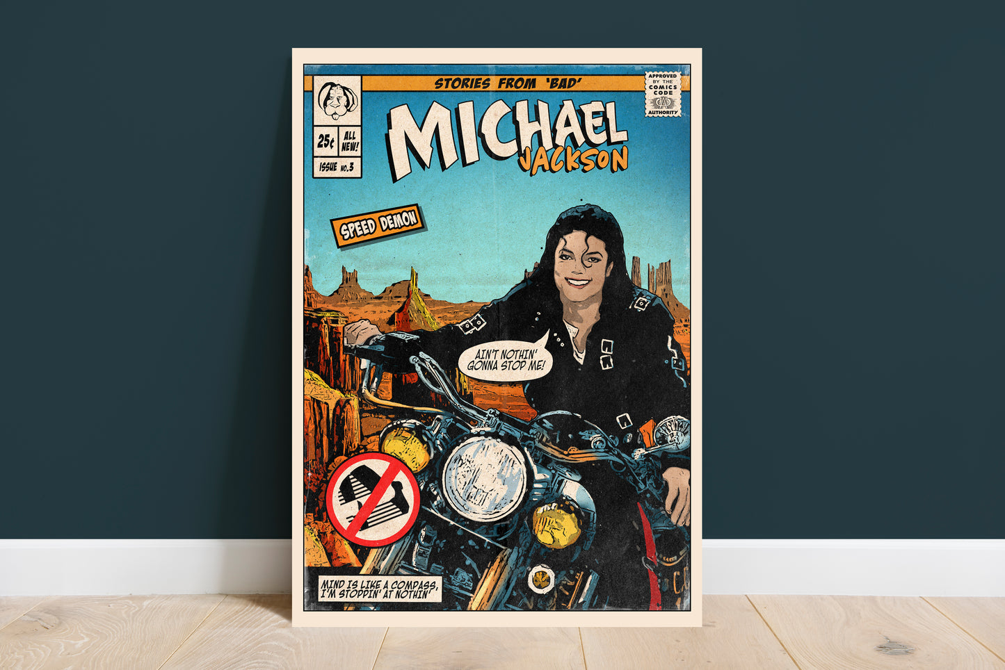 Michael Jackson Singles Collection - 8 Comic Cover Art Prints