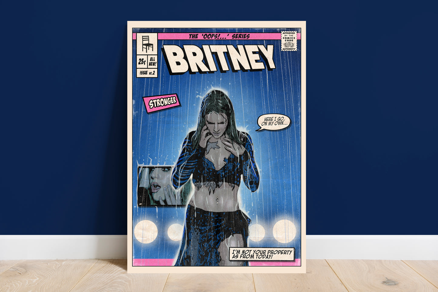 Britney Spears Print - Stronger Comic Cover Art