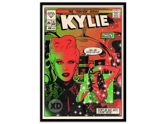 Kylie Minogue Print - Tension Comic Cover Art