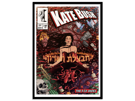 Kate Bush Print - The Red Shoes Comic Cover Art
