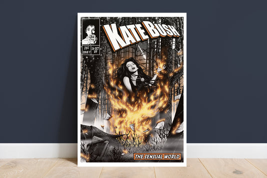Kate Bush Print - The Sensual World Comic Cover Art