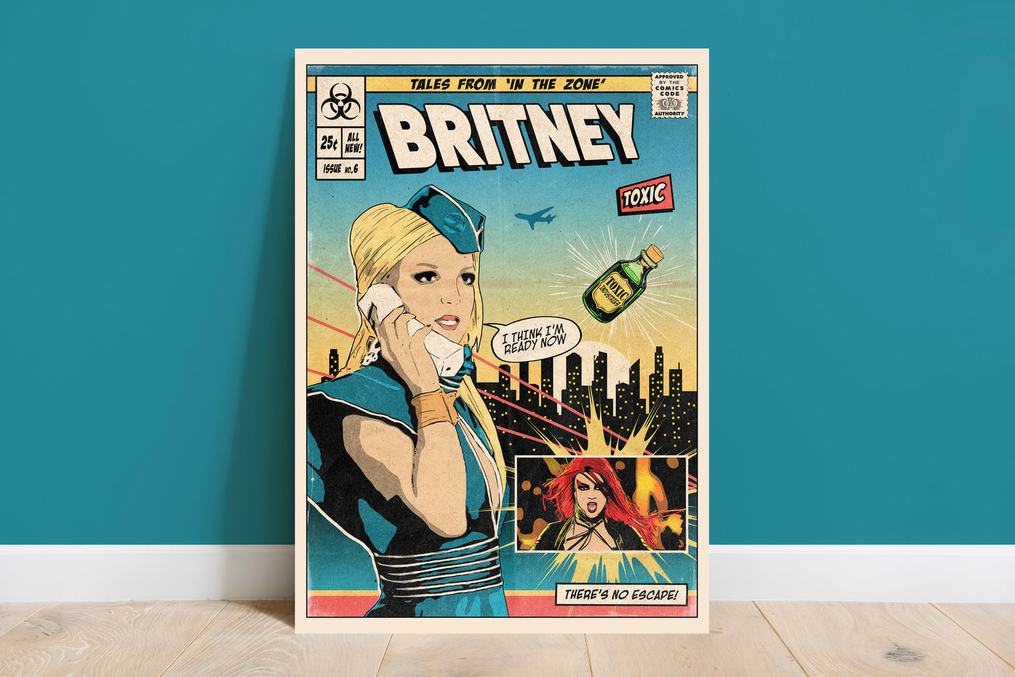 Britney Spears Print - Toxic Comic Cover Art