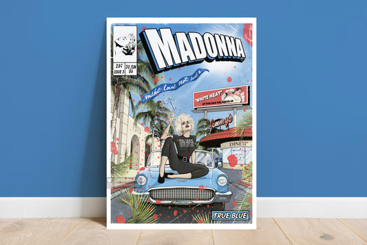 Madonna Print - True Blue Comic Cover Art