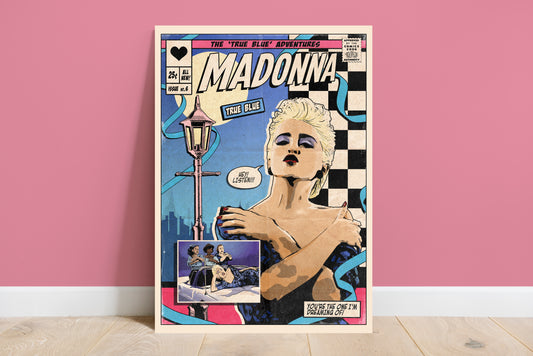 Madonna Print - True Blue Single Comic Cover Art