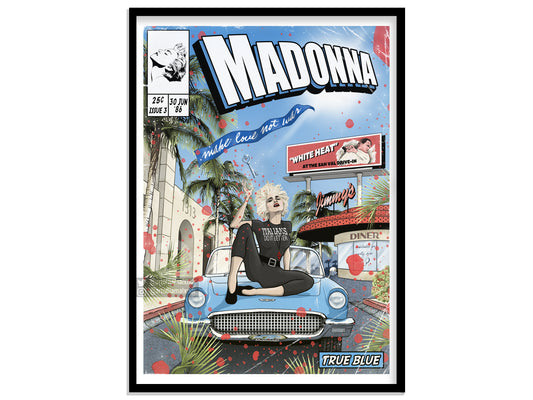 Madonna Print - True Blue Comic Cover Art