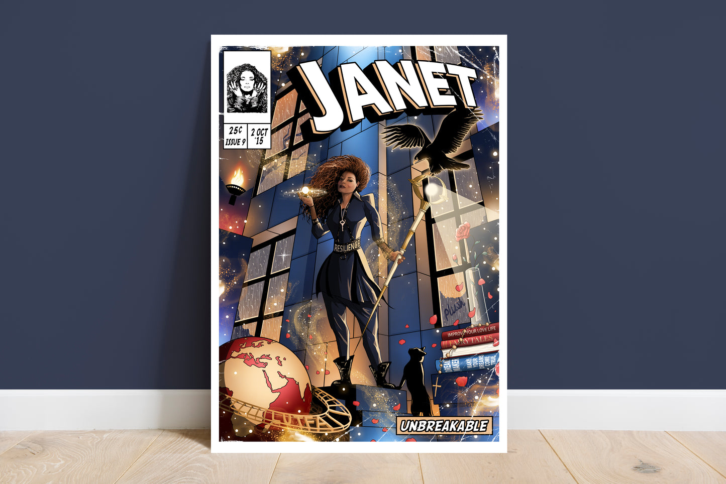 Janet Jackson Print - Unbreakable Comic Cover Art