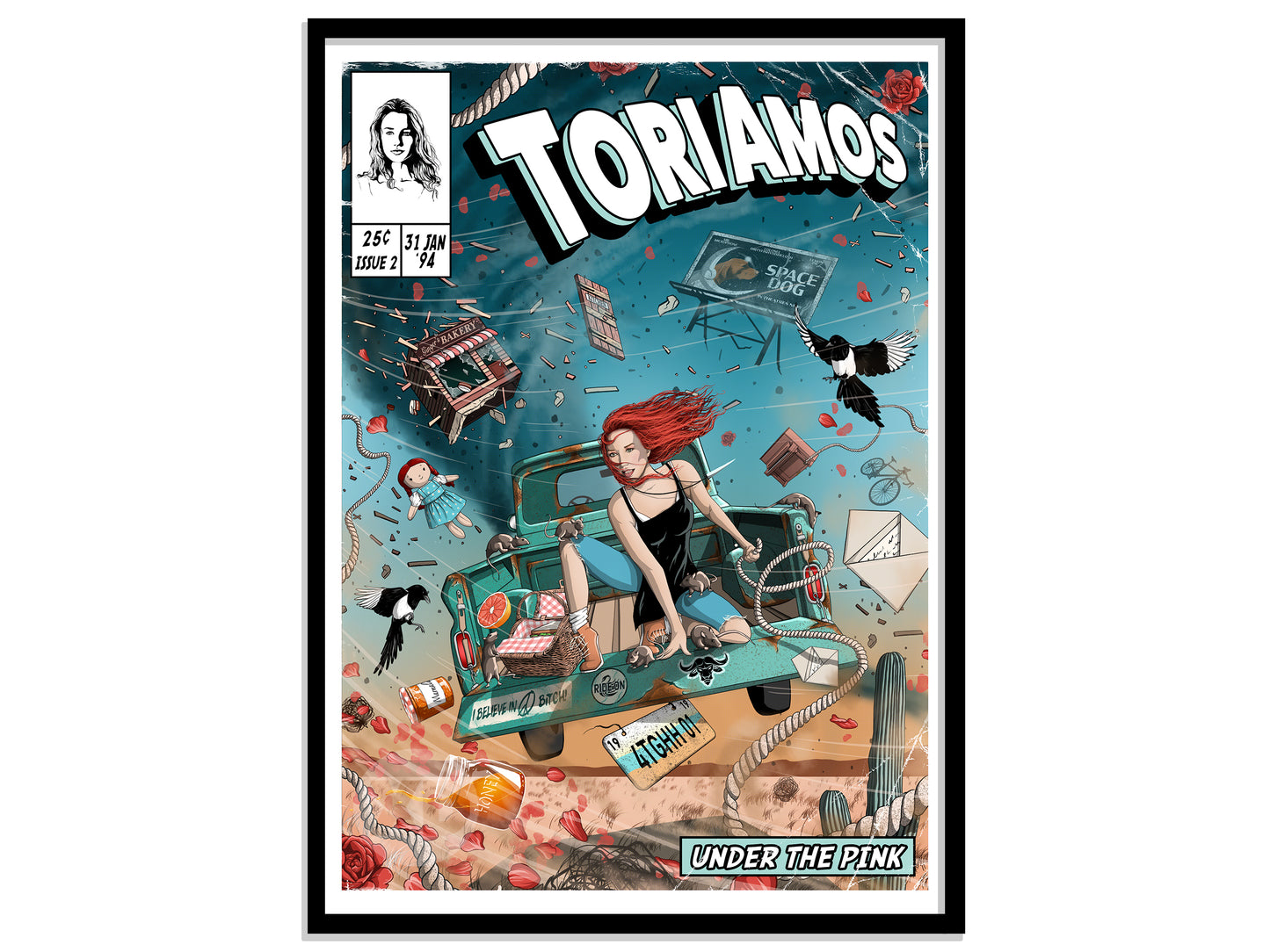 Tori Amos Print - Under The Pink Comic Cover Art
