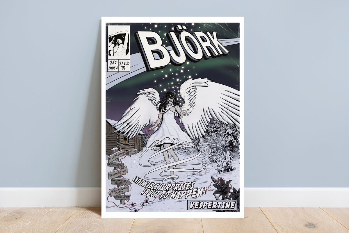 Björk Print - Vespertine Comic Cover Art