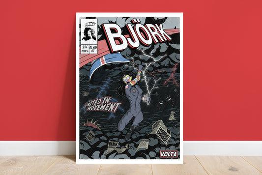 Björk Print - Volta Comic Cover Art