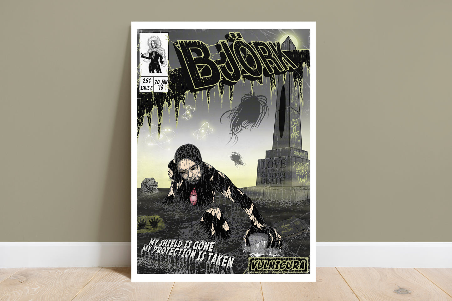 Björk Print - Vulnicura Comic Cover Art