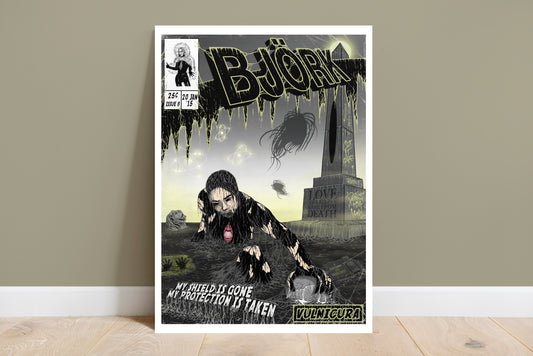 Björk Print - Vulnicura Comic Cover Art