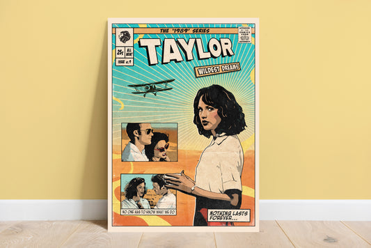 Taylor Swift Print - Wildest Dreams Comic Cover Art