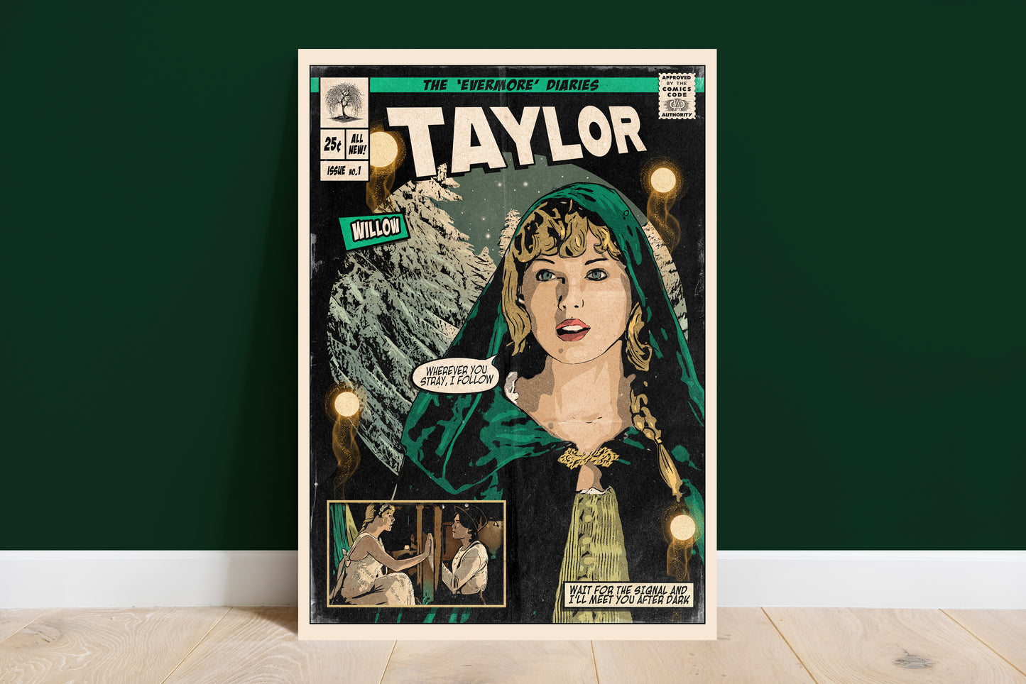 Taylor Swift Print - Willow Comic Cover Art