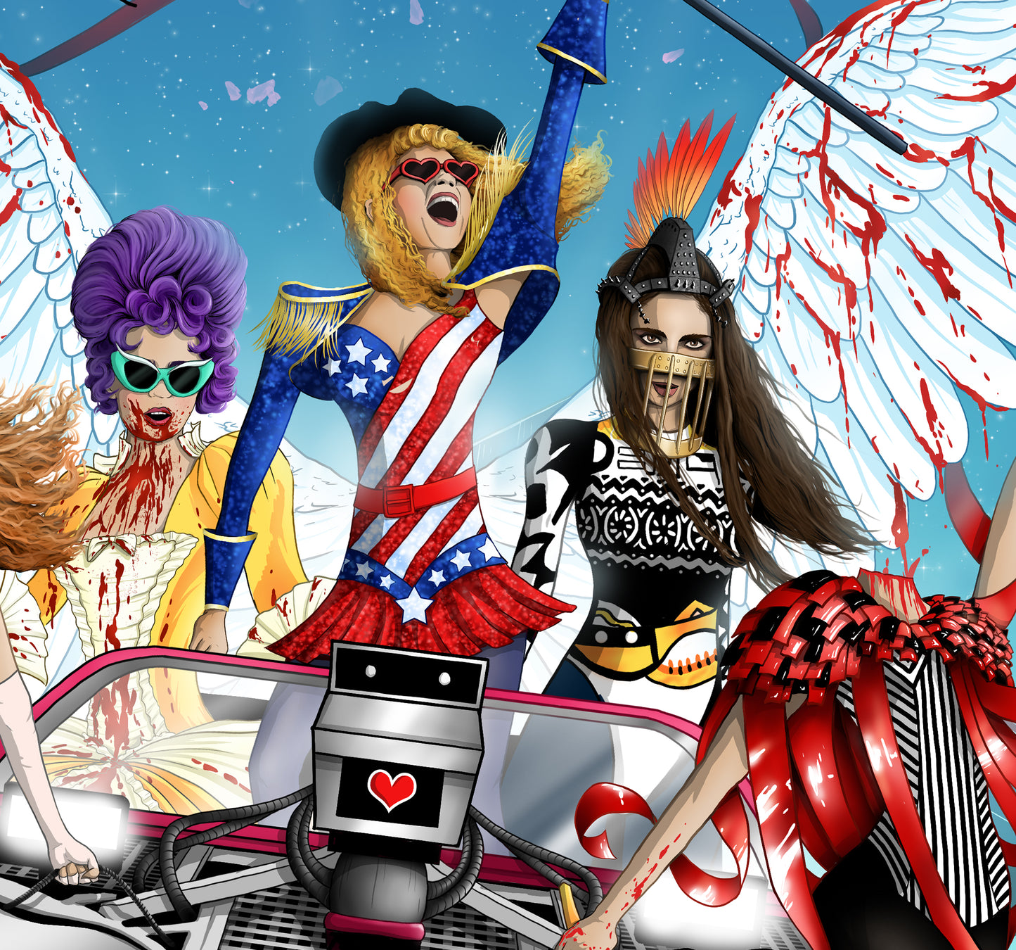 Grimes Print - Art Angels Comic Cover Art