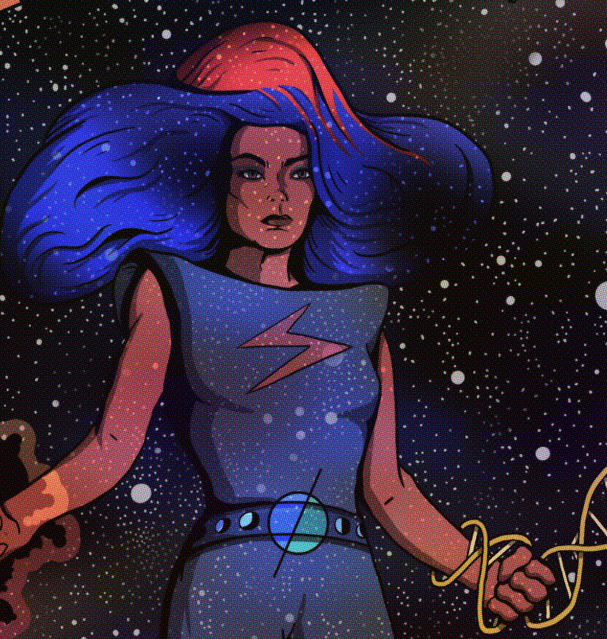 Björk Print - Biophilia Comic Cover Art