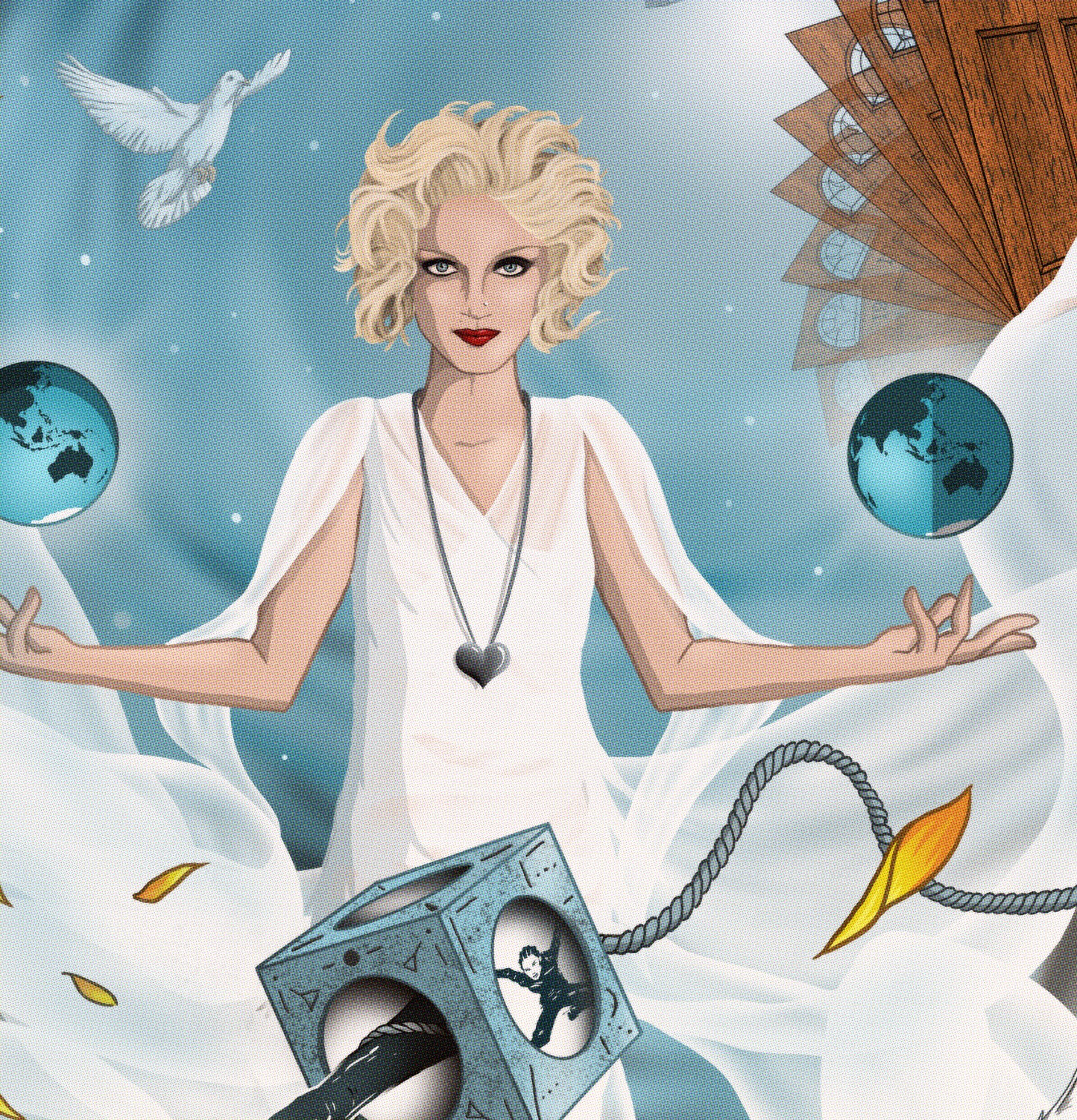 Madonna Print - Bedtime Stories Comic Cover Art