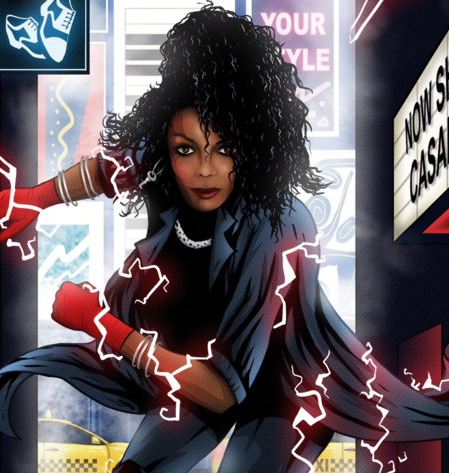 Janet Jackson Print - Control Comic Cover Art