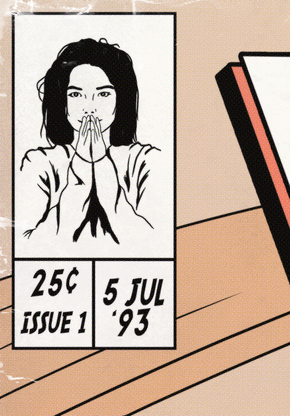 Björk Print - Debut Comic Cover Art