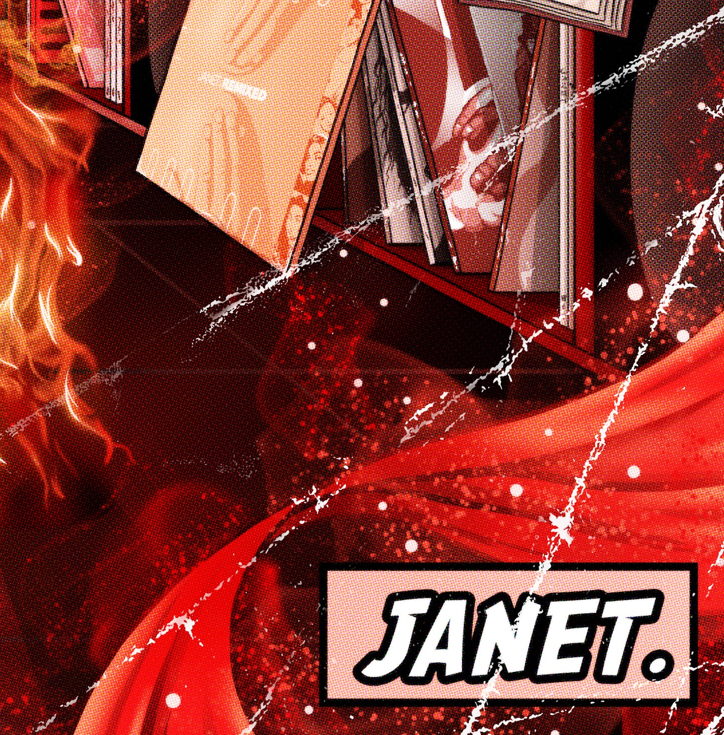 Janet Jackson Print - Janet. Comic Cover Art