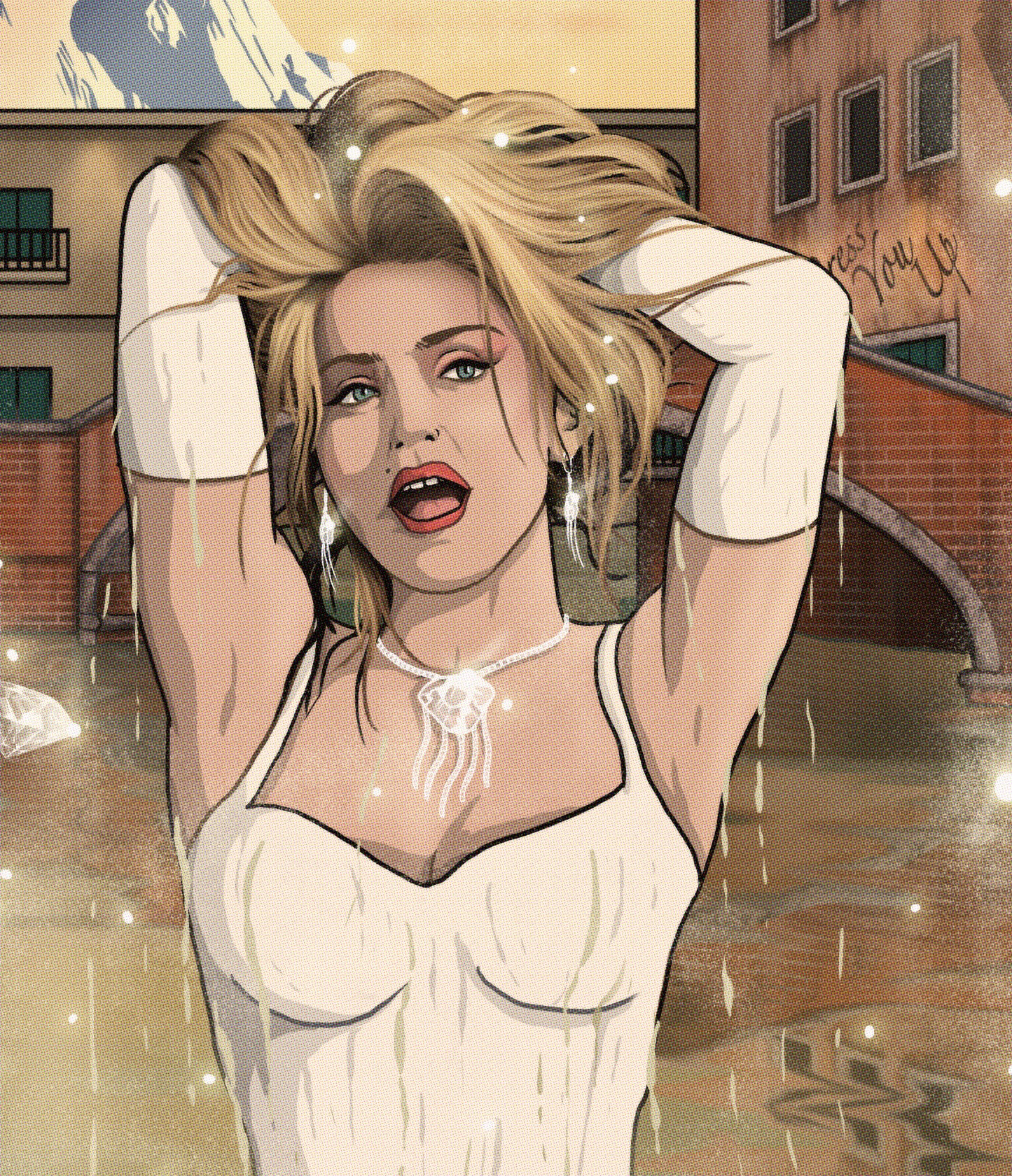 Madonna Print - Like A Virgin Comic Cover Art