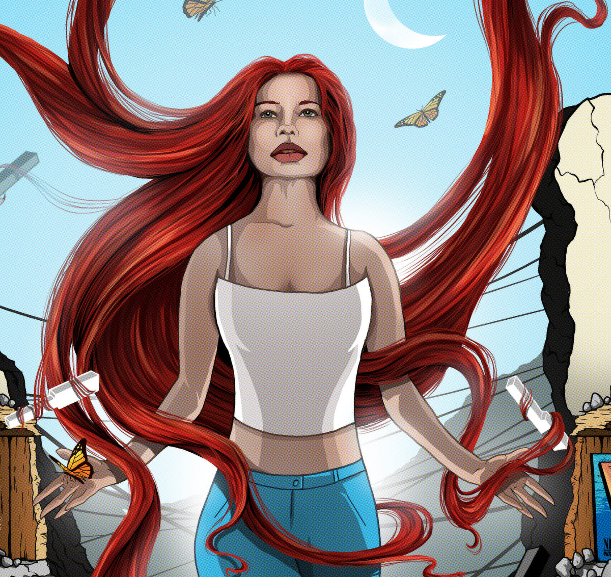 Tori Amos Print - Little Earthquakes Comic Cover Art