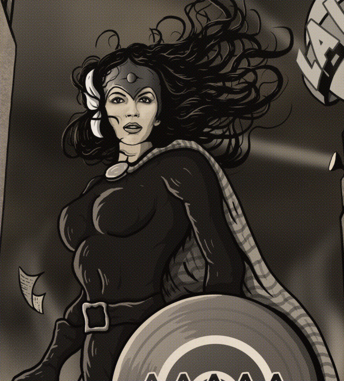 Kate Bush Print - Never For Ever Comic Cover Art