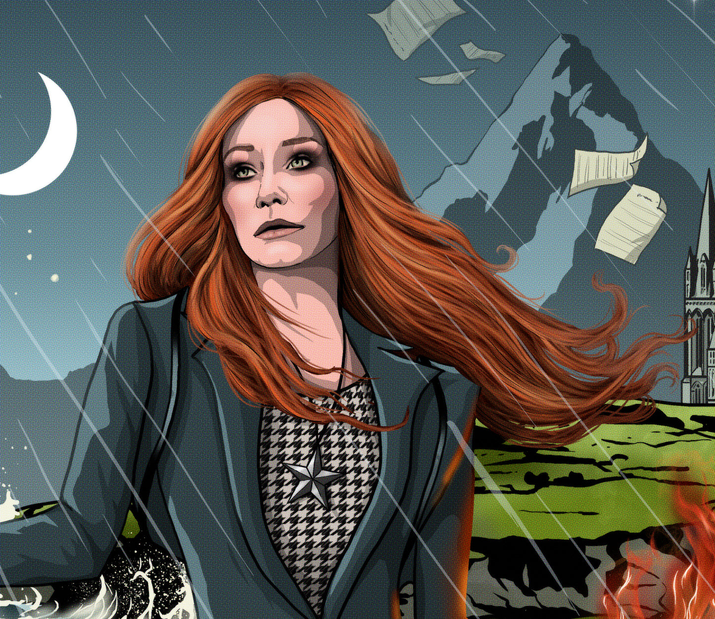 Tori Amos Print - Night Of Hunters Comic Cover Art