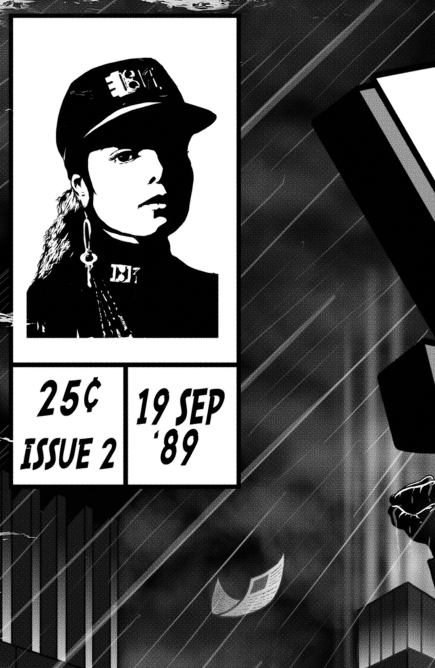 Janet Jackson Print - Rhythm Nation Comic Cover Art