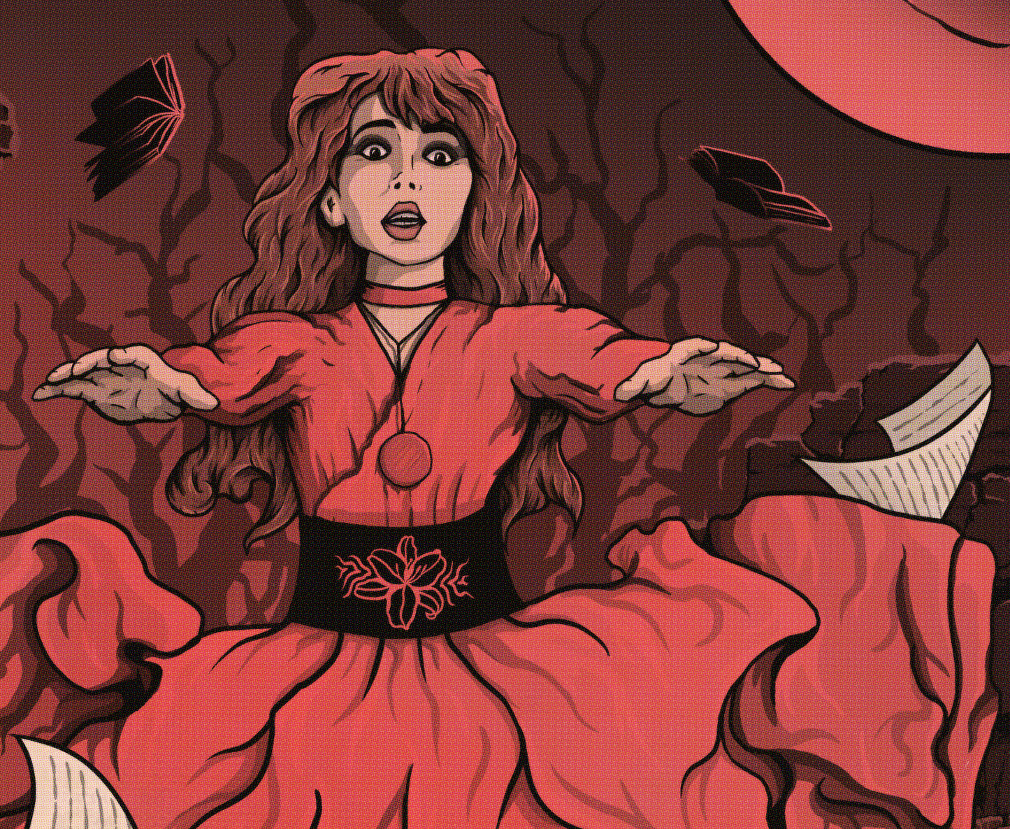 Kate Bush Print - The Kick Inside Comic Cover Art