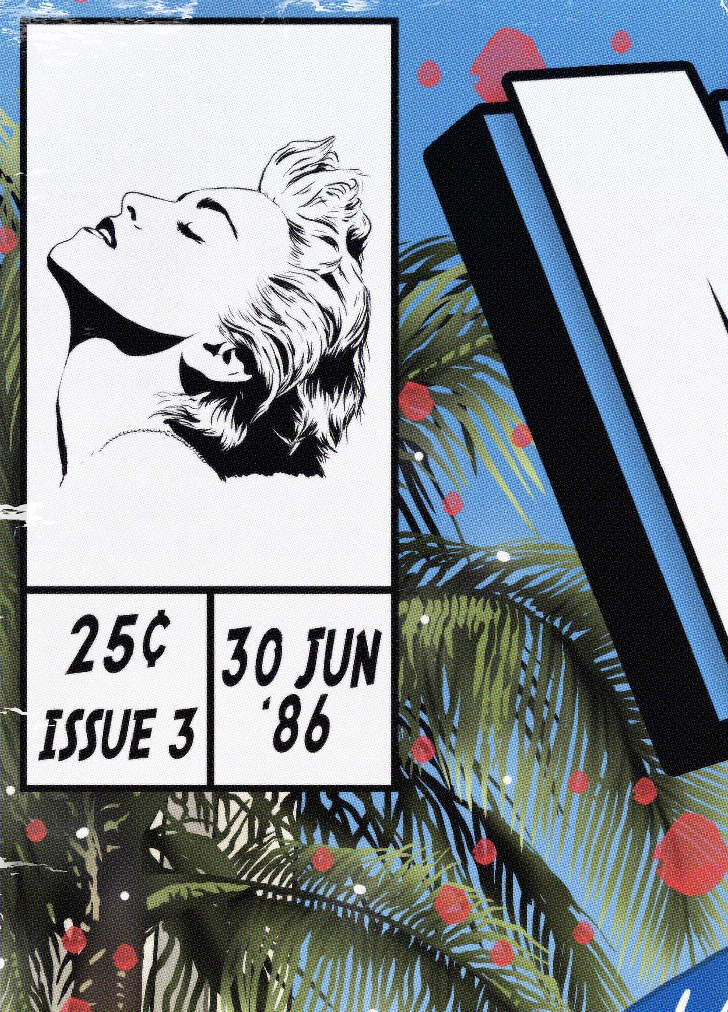 Madonna Print - True Blue Comic Cover Art