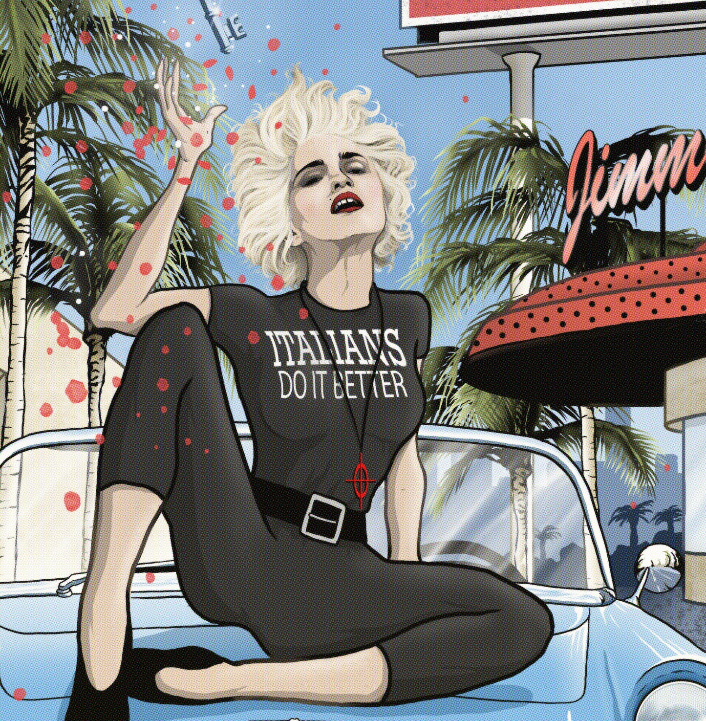 Madonna Print - True Blue Comic Cover Art